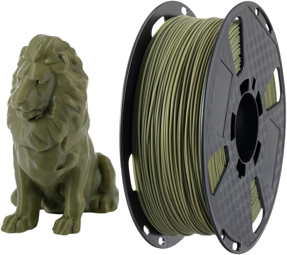 PLA Max PLA+ Army Green PLA Filament 1.75Mm 1KG 3D Printer Filament FDM 3D Print