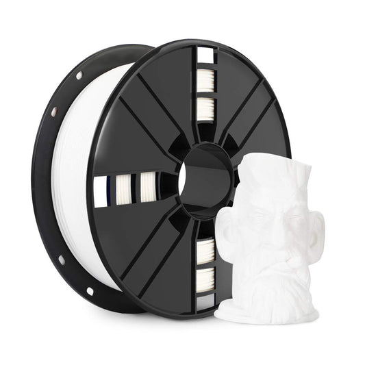 PLA plus (PLA+) Filament 1.75Mm with 20G Cleaning Filament, White PLA Pro 3D Printer Filament Toughness Enhanced, Premium PLA 1Kg Spool(2.2Lbs), Dimensional Accuracy +/- 0.03Mm