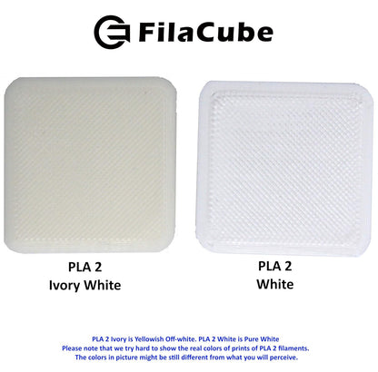 White PLA 1.75 Filament -  PLA 2 Pure White Filament 1 Kg 1.75Mm 3D Printer Filament [Made in USA] Real PLA White PLA+ Pro Compatible FDM Printer Ender Creality Monoprice Prusa Anet Makerbot